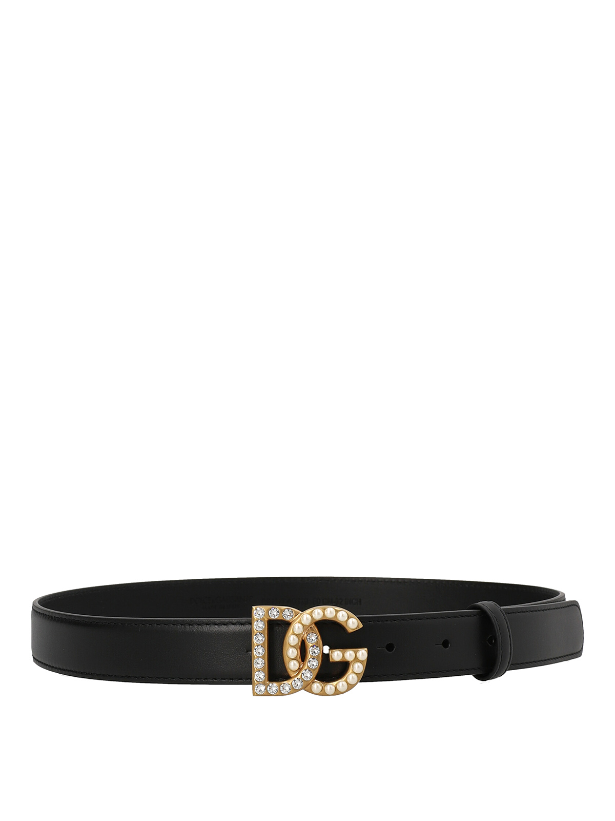 Dolce & Gabbana Logo Buckle Belt In Negro