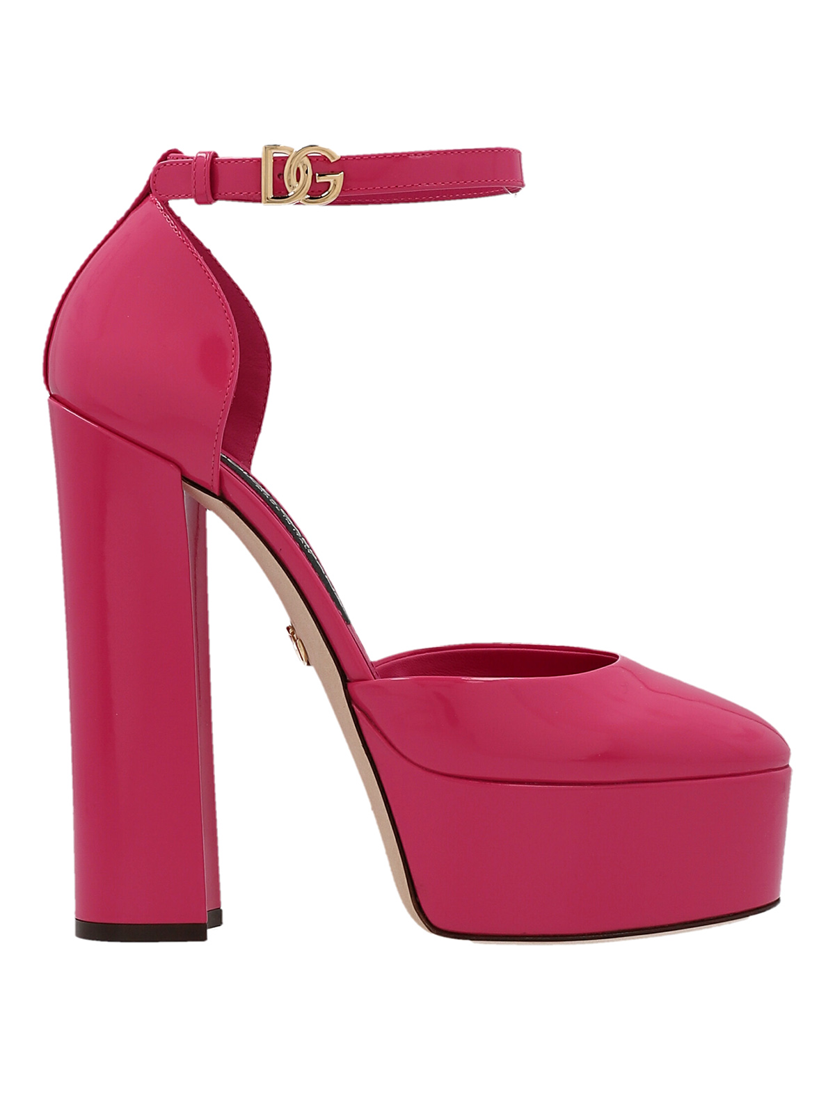 Dolce & Gabbana Patent Leather Mary Jane In Fucsia