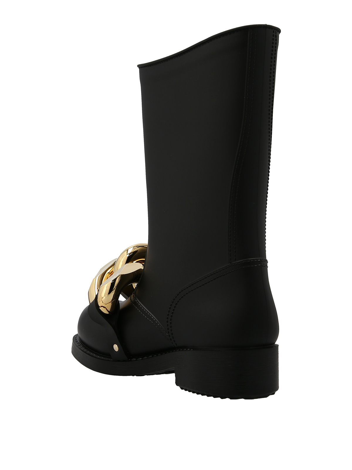Shop Jw Anderson Maxi Chain Boots In Negro