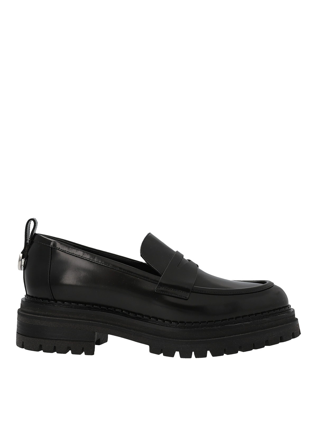 Sergio Rossi Oversize Sole Loafers In Negro