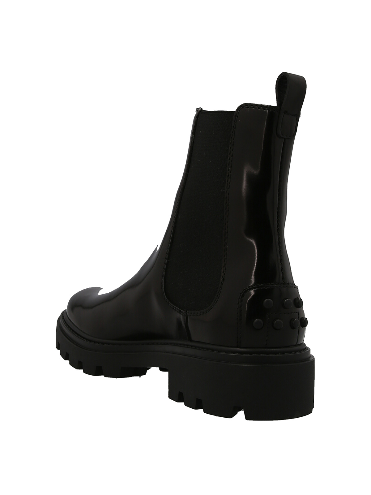 Shop Tod's Smooth Chelsea Boots In Black