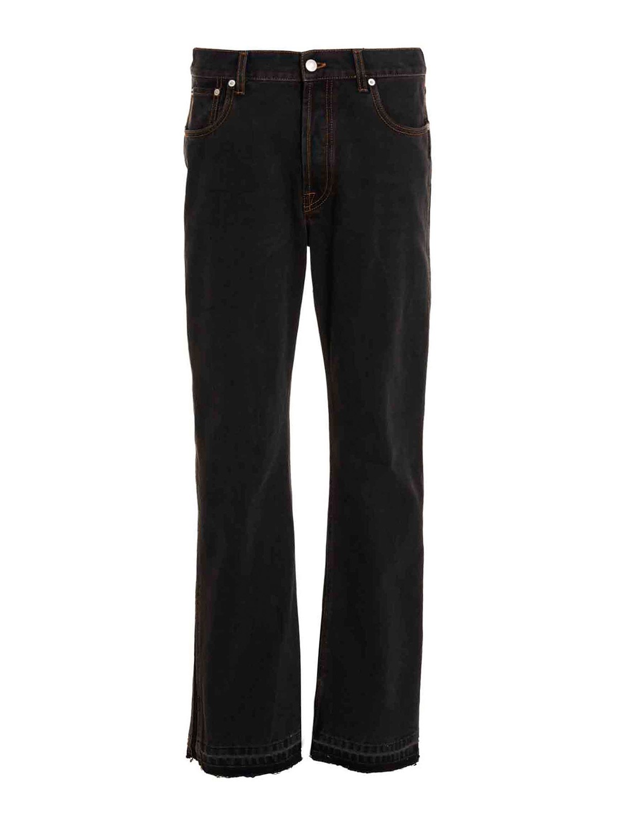 Alexander Mcqueen Five-pocket Jeans In Negro