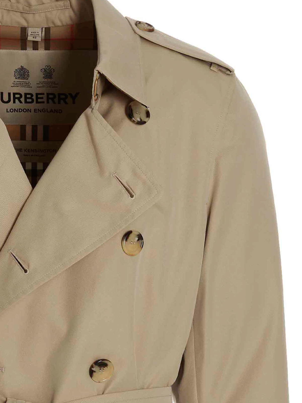 Shop Burberry The Kensington Medium Trench Coat In Beis