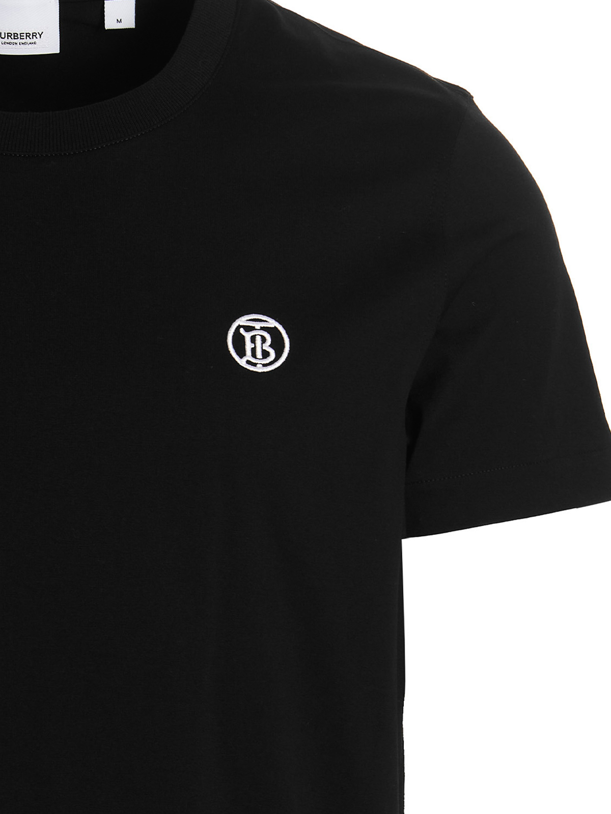 Shop Burberry Camiseta - Parker In Black
