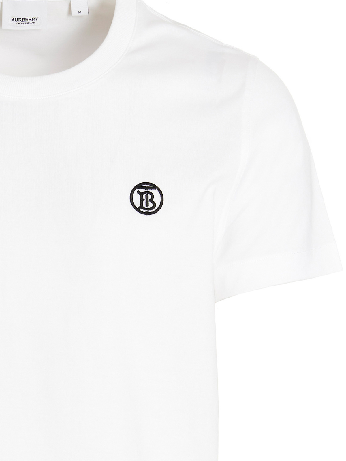 Shop Burberry Parker T-shirt In Blanco