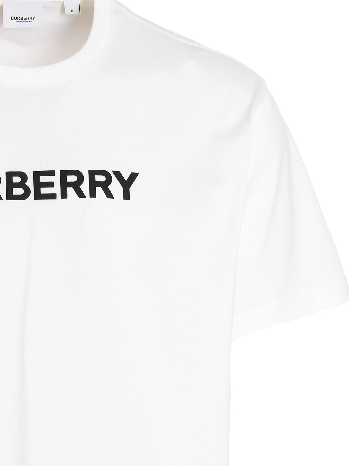 Shop Burberry Harriston T-shirt In Blanco
