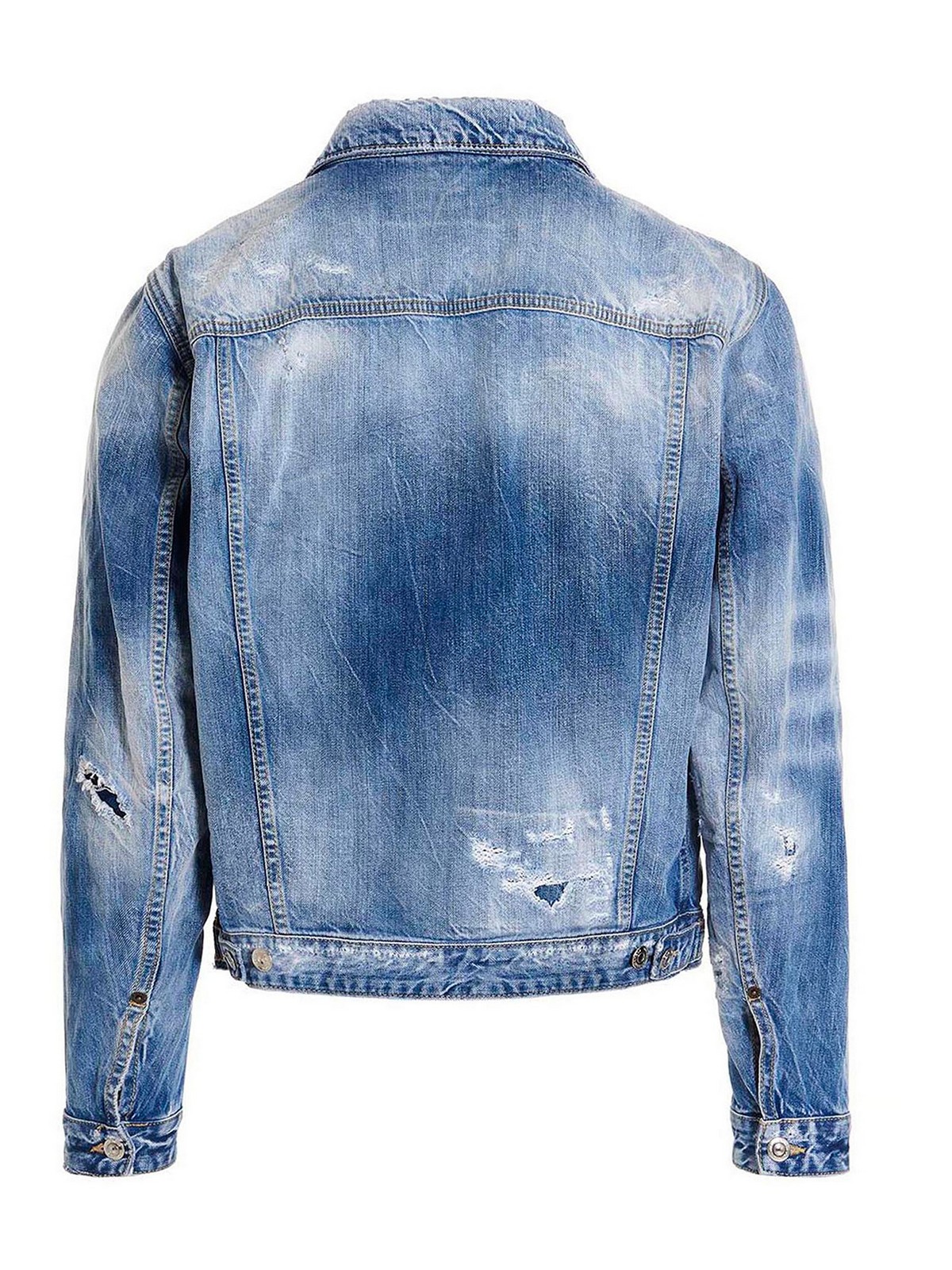 Dsquared2 Dan jean jacket - Light Blue - Men|S74AM1305S30309470