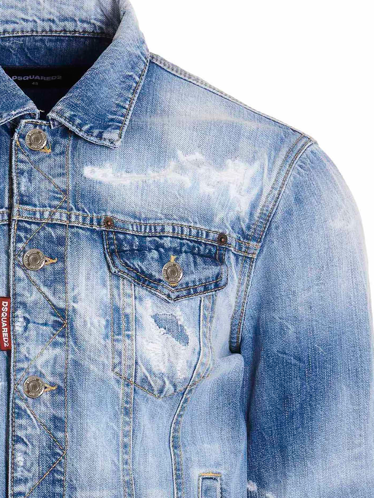 Dsquared2 Dan jean jacket - Light Blue - Men|S74AM1305S30309470