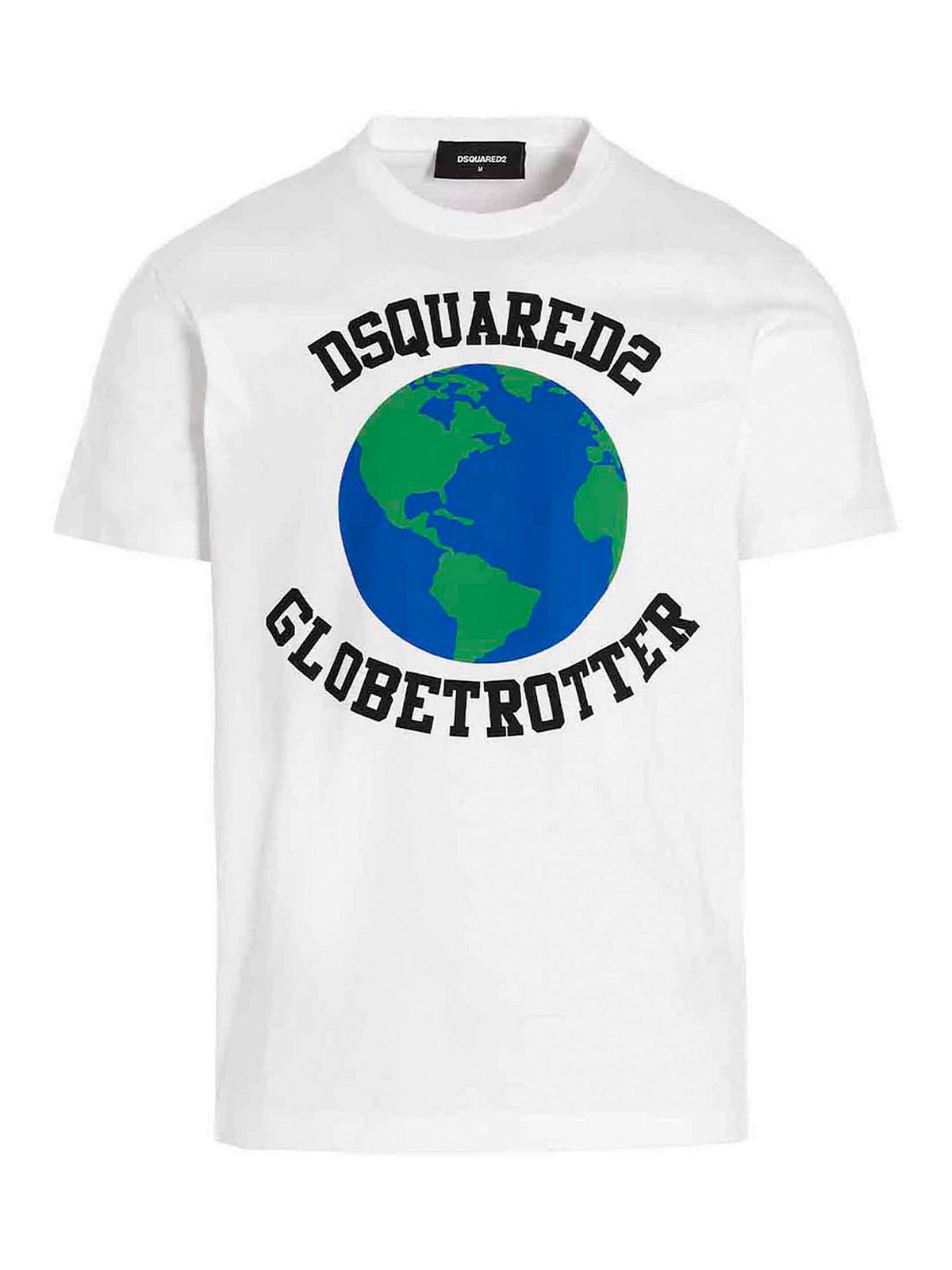 Dsquared2 Globetrotter T-shirt In White