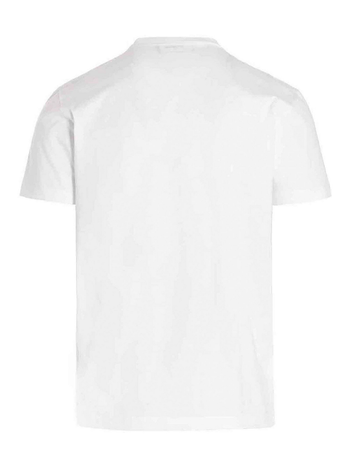 Shop Dsquared2 Camiseta - Globetrotter In White