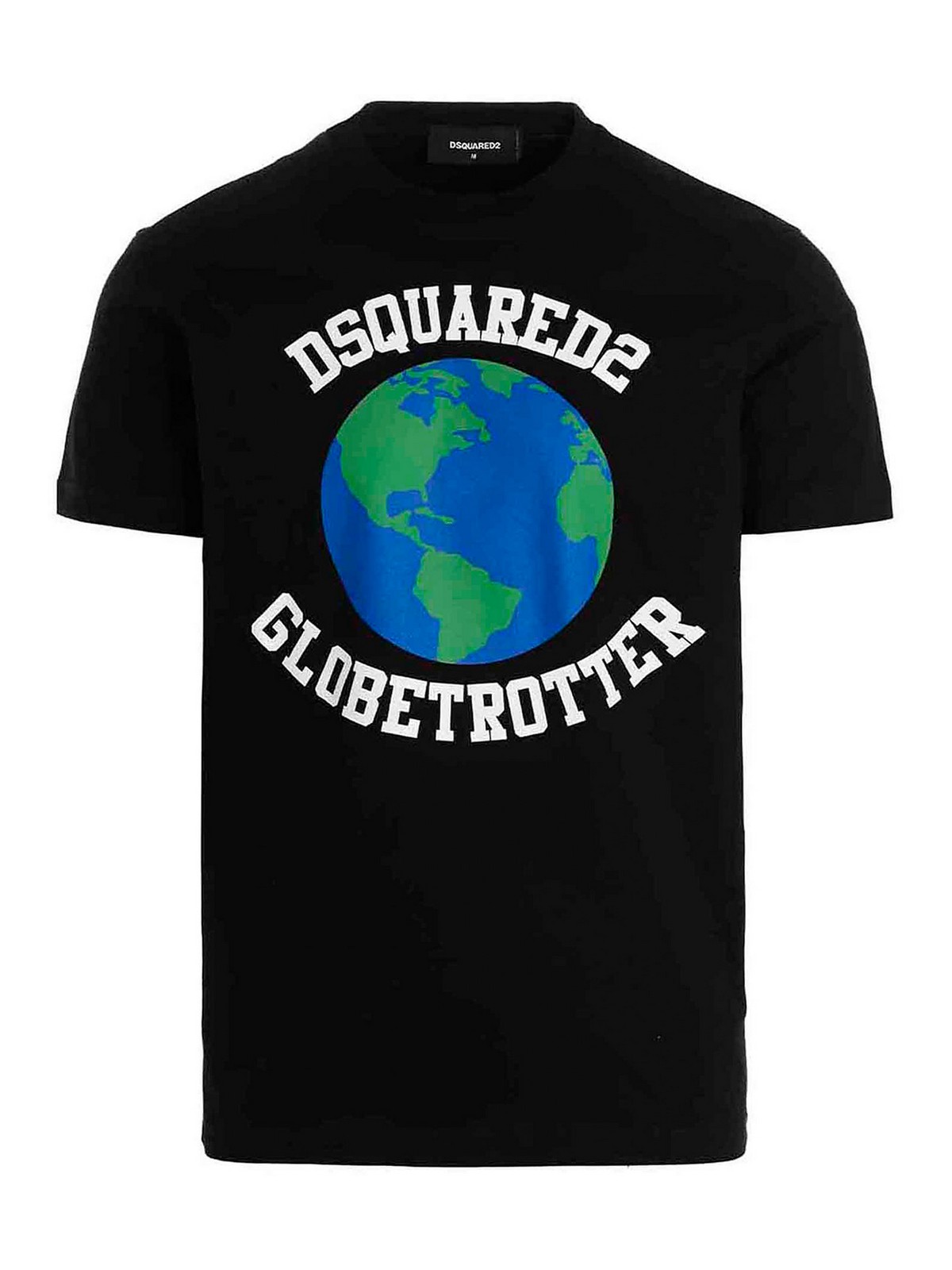 Shop Dsquared2 Globetrotter T-shirt In Black