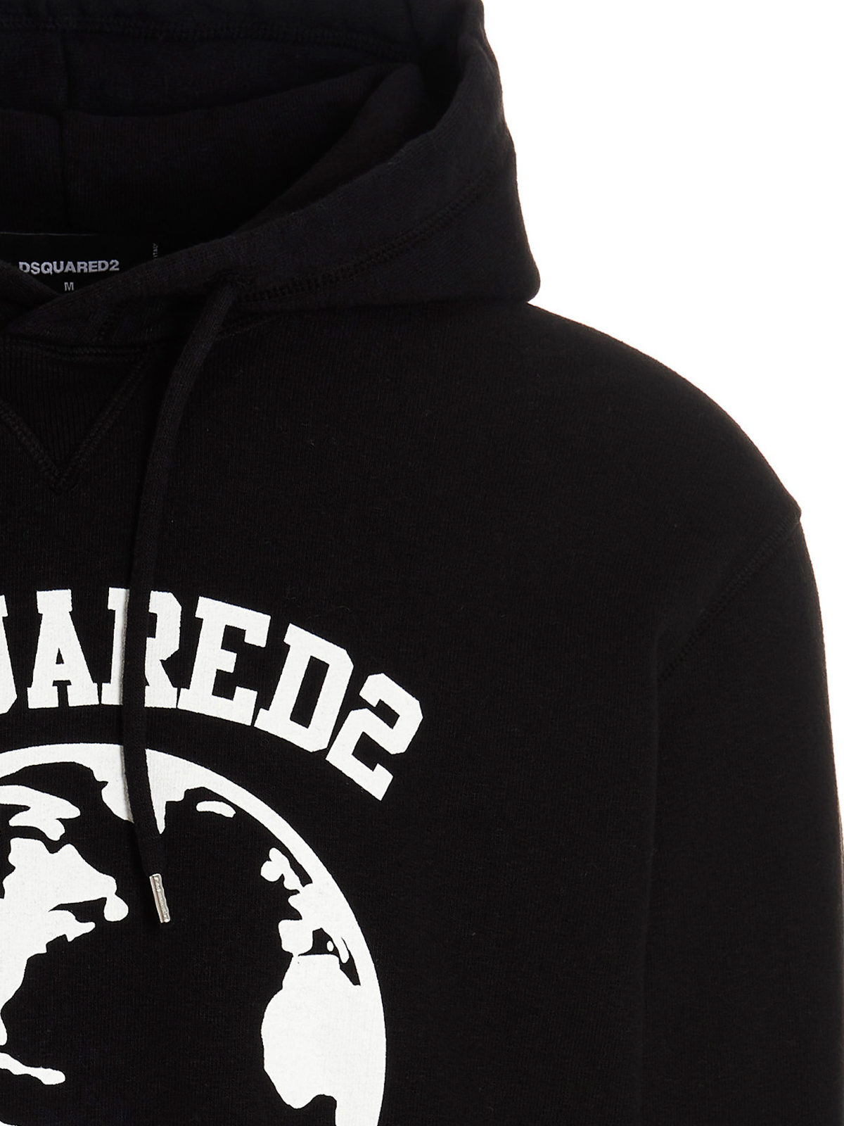 Shop Dsquared2 Globetrotter Hoodie In Negro