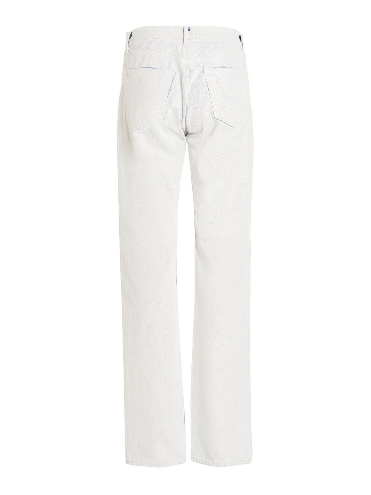 Shop Maison Margiela Bianchetto Jeans In White