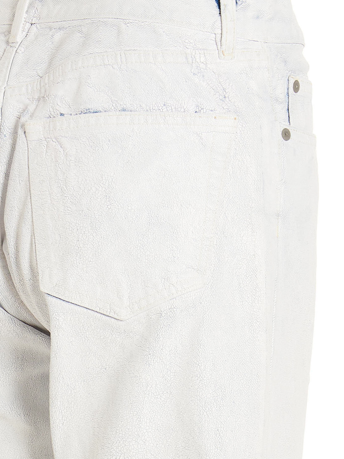 Shop Maison Margiela Bianchetto Jeans In White