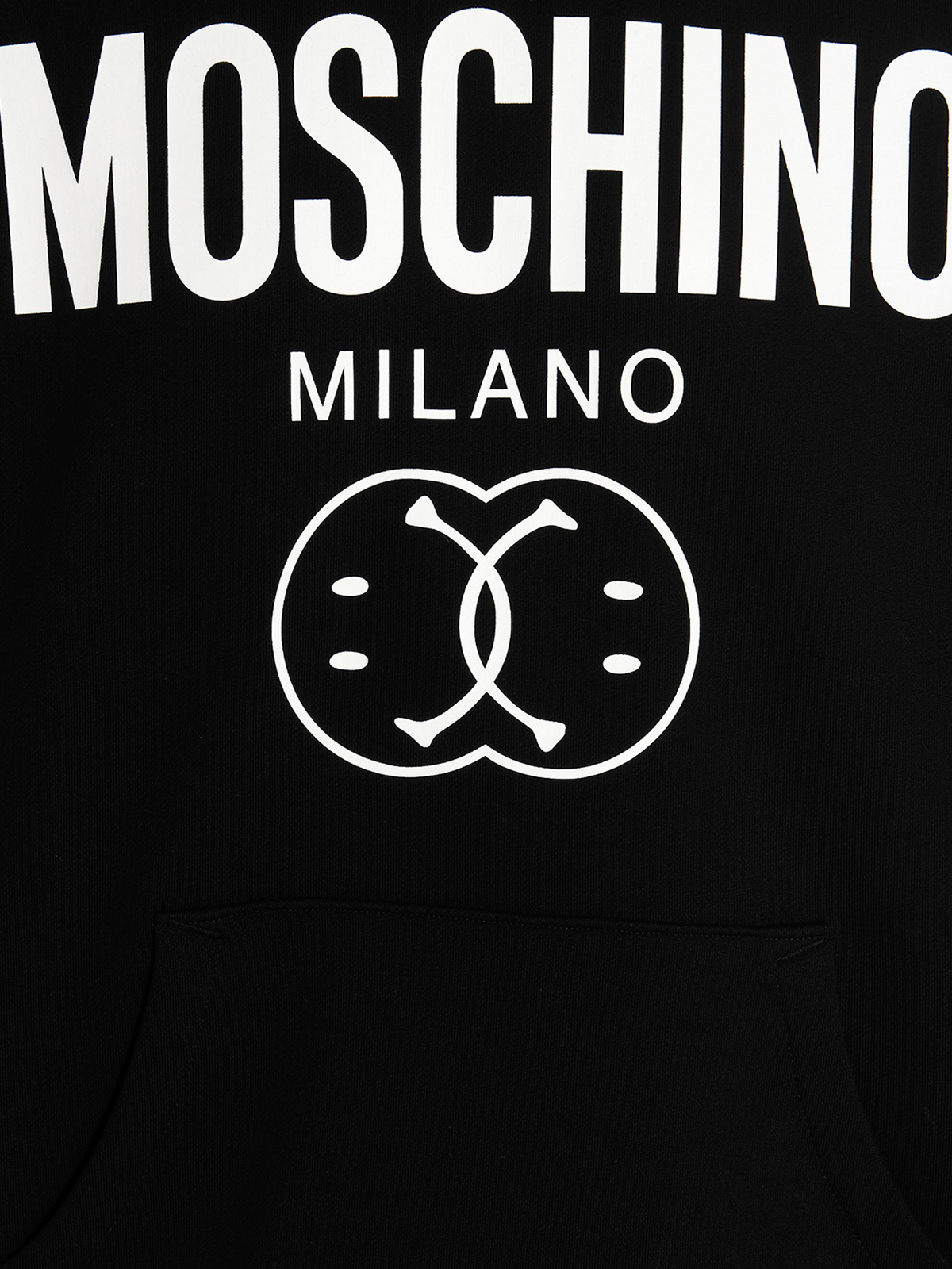 【関税込み】Moschino ブラック Double Smiley フーディ Moschino Kids Black Double Smiley Cap Moschino