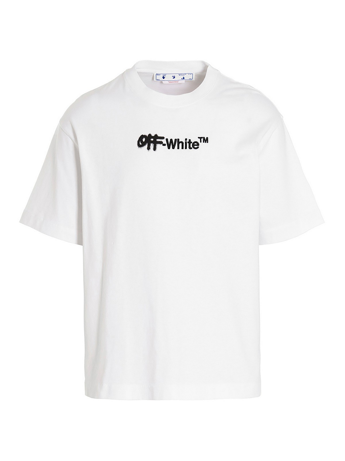 riffel derefter mynte T-shirts Off-White - Spray helvetica t-shirt - OMAA120F22JER0020110