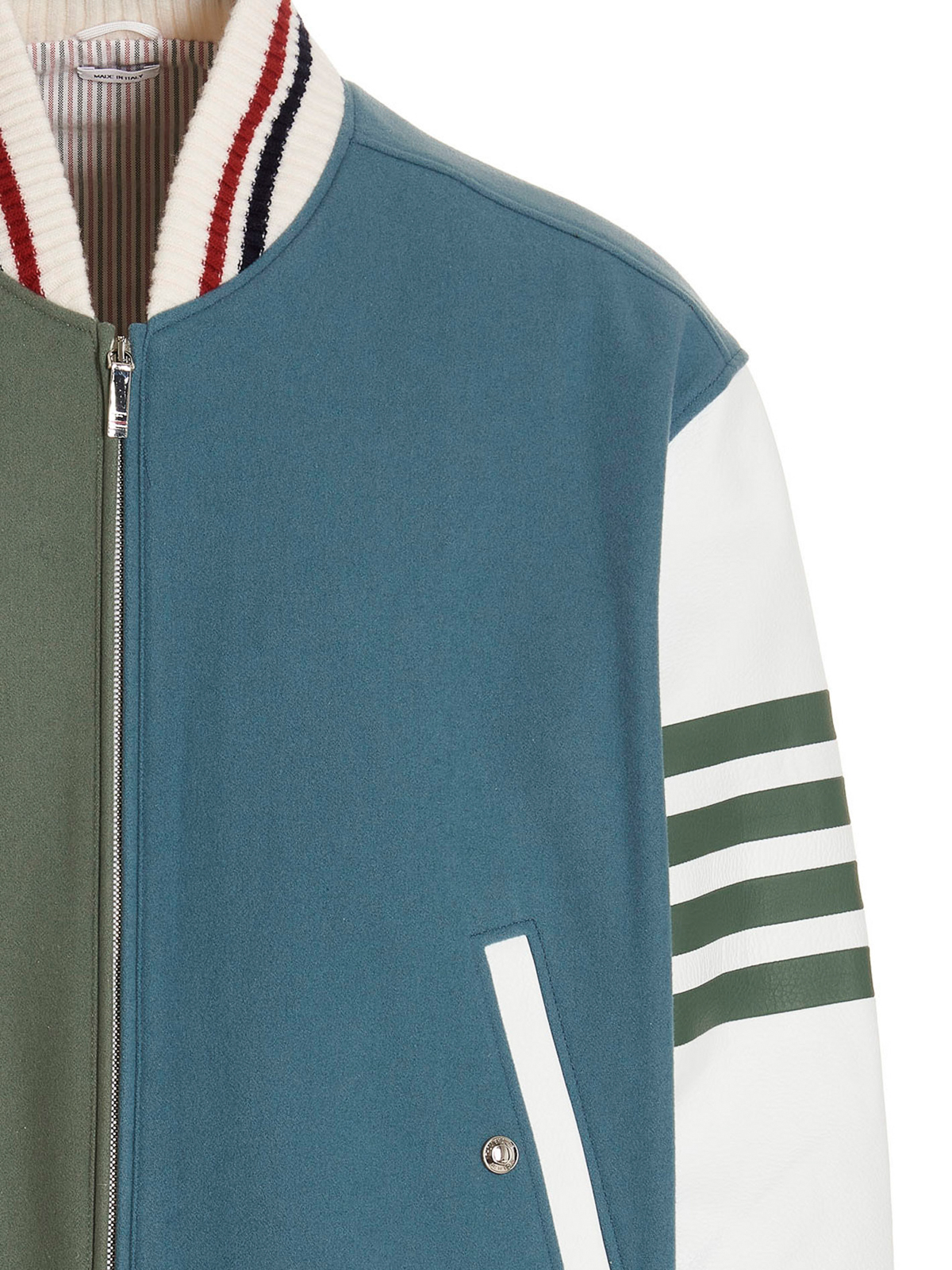 Thom Browne raglan-sleeve parka coat - Green