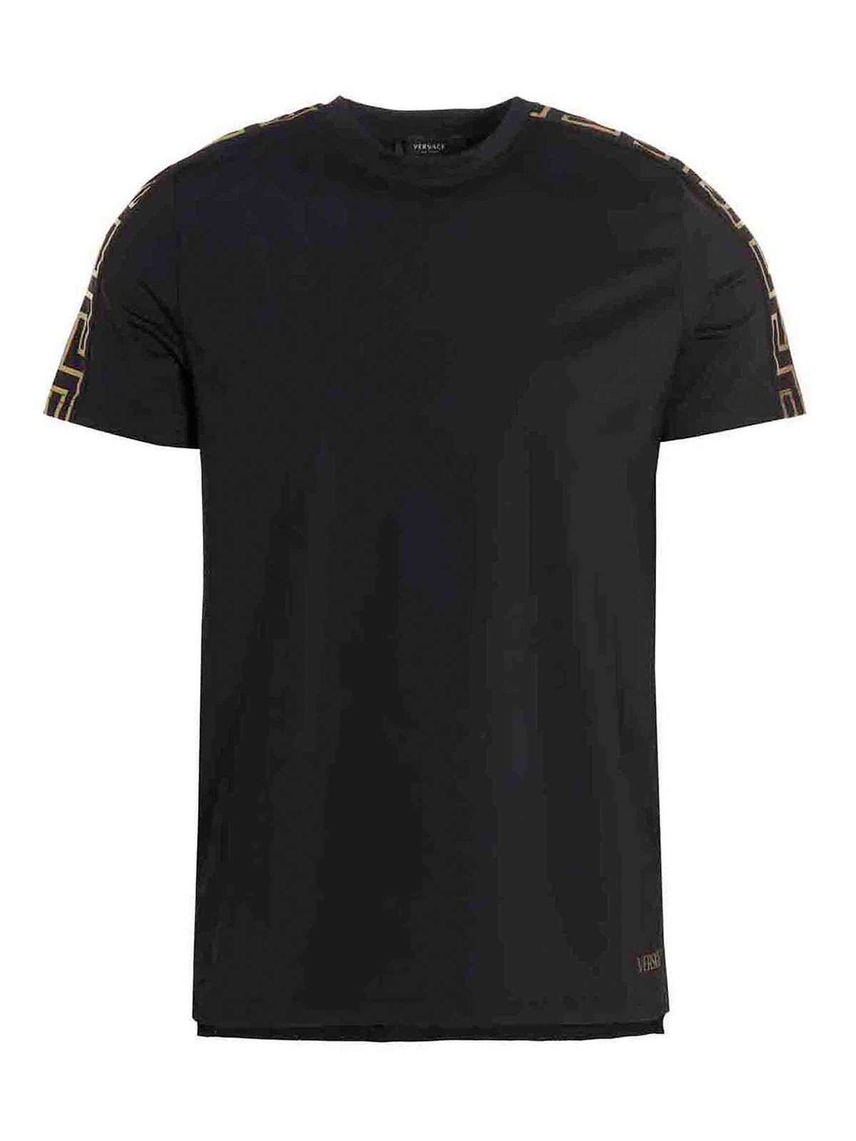 Tシャツ・カットソー Versace 1003711 1A02322 GRECA SPORTS T-shirt Versace Greca t-shirt - Black - Men | 10037111A023221B000