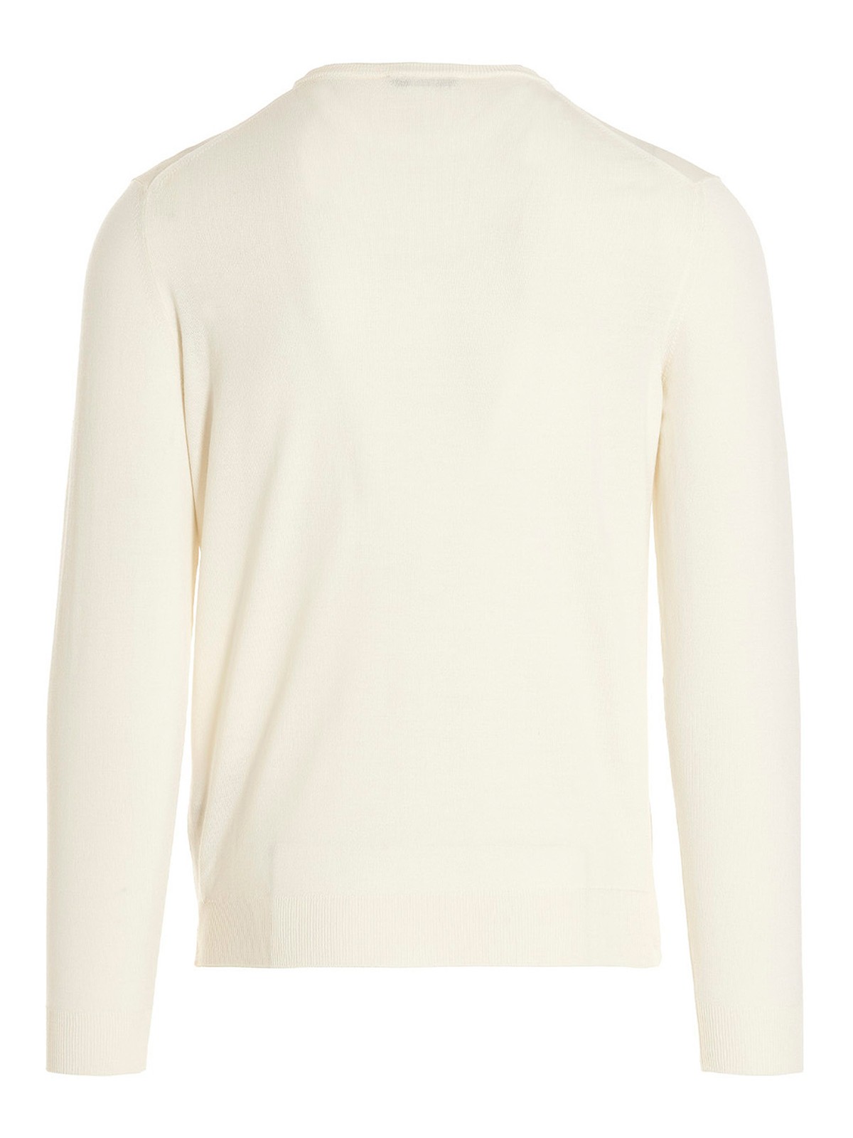 Shop Zanone Wool Sweater In White
