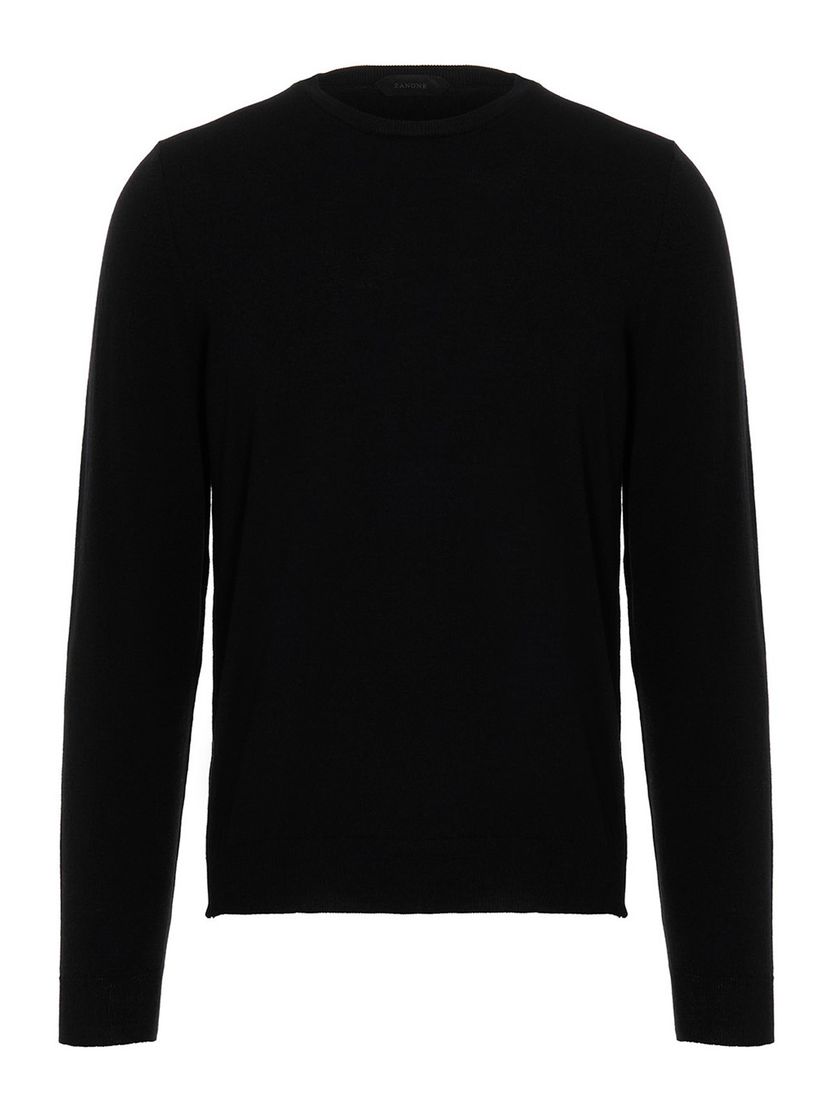 Zanone Wool Sweater In Negro