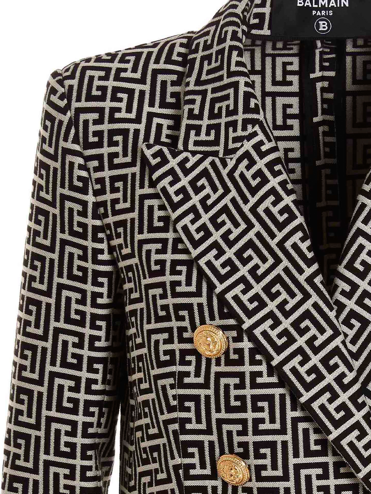 Balmain monogram discount blazer