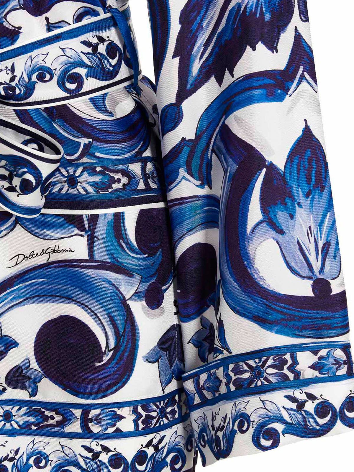 Shop Dolce & Gabbana Blue Mediterranean Shirt