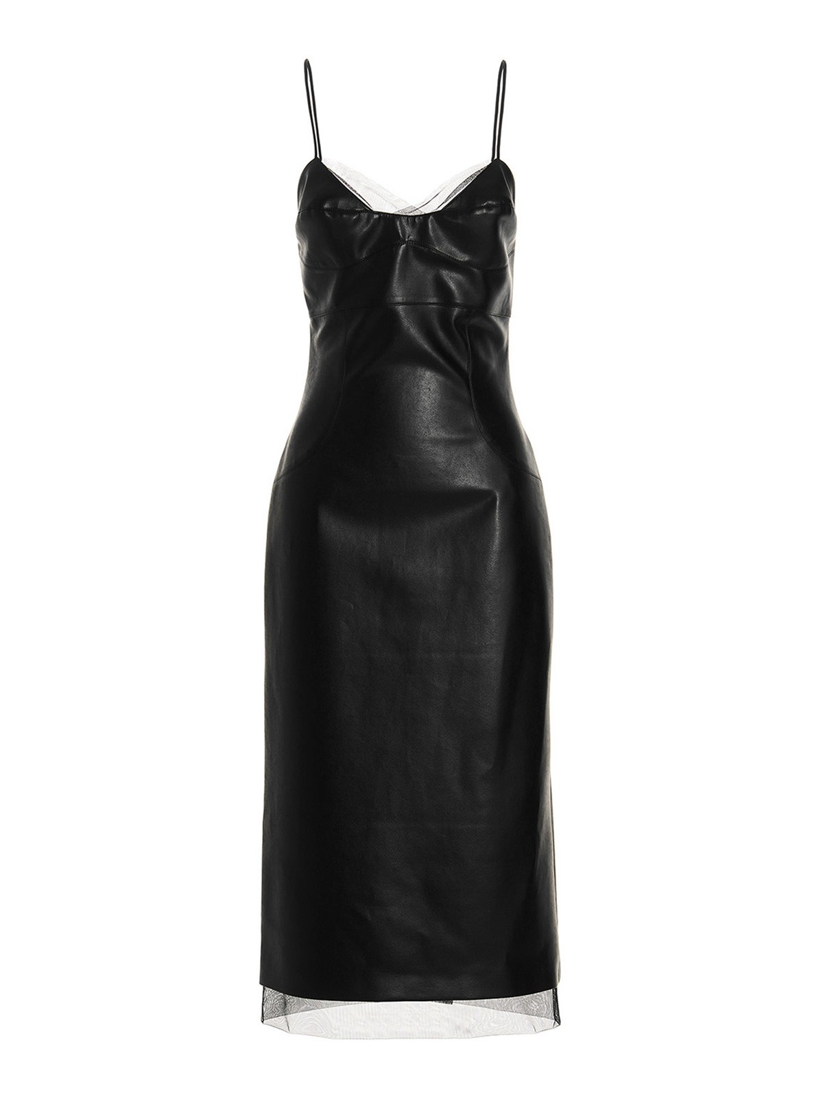 Ermanno Scervino Leather effect dress - Black|D412Q315EYU95708 Ermanno Scervino Leather effect dress - Black|D412Q315EYU95708