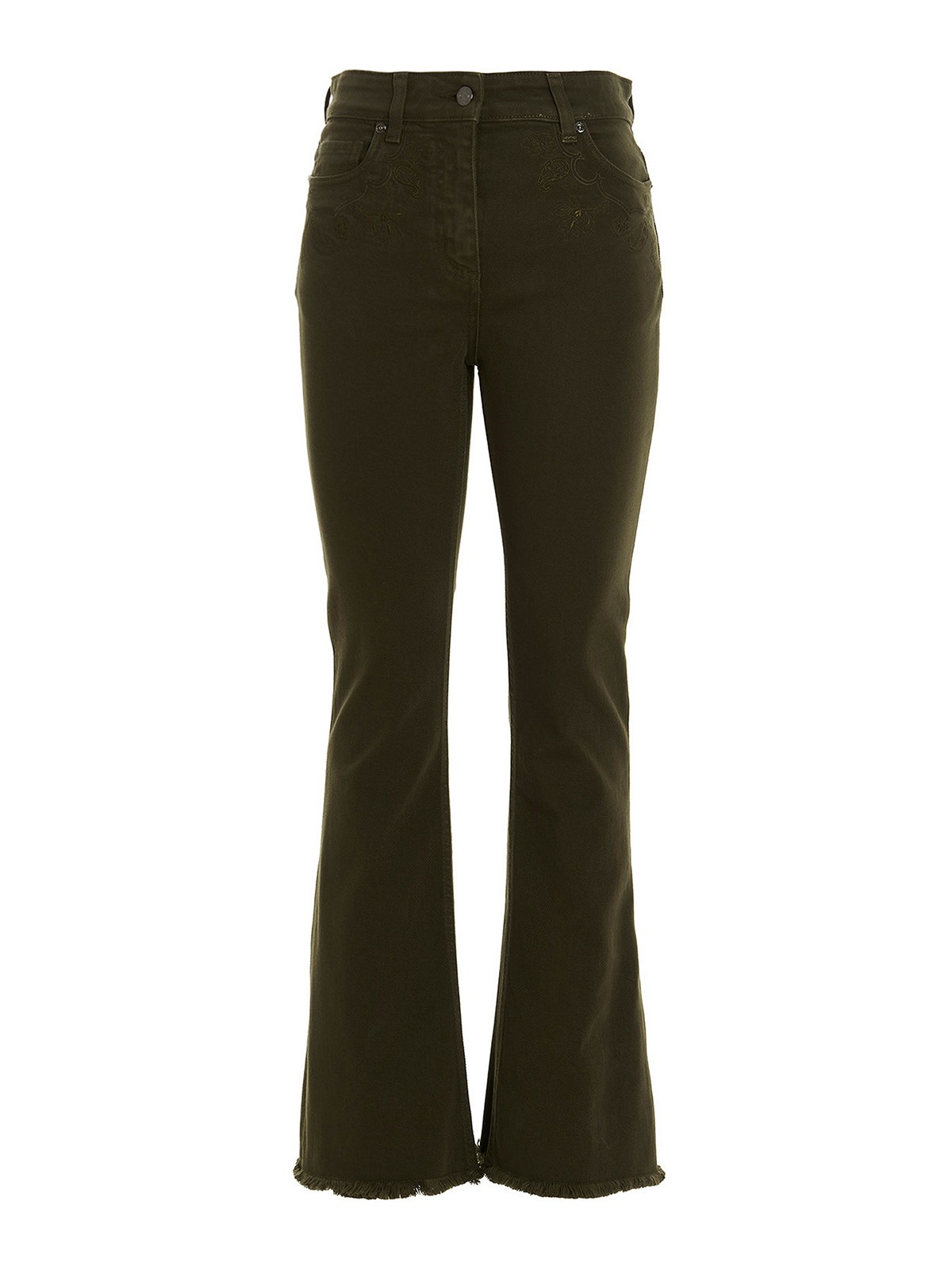 ETRO フレアジーンズ タキマキ愛用ブランド【Etro】刺繍リアロゴ