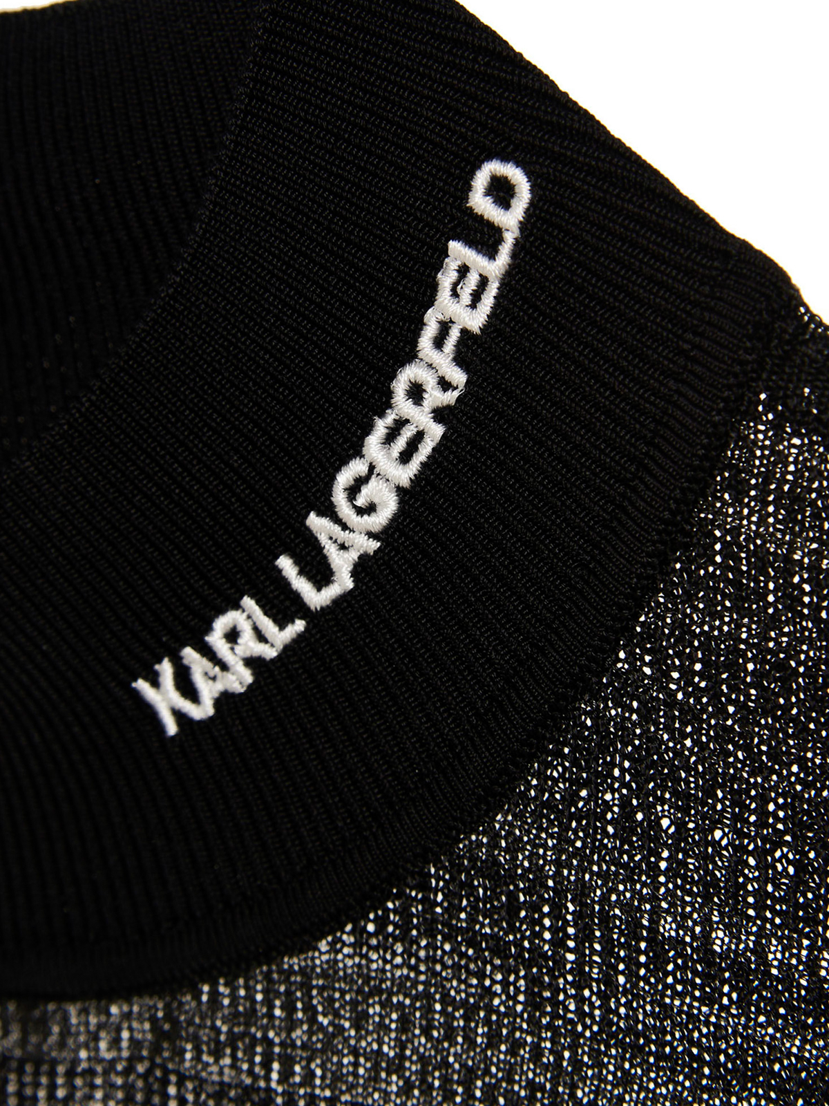 Shop Karl Lagerfeld Suéter Con Cuello Alto - Negro In Black
