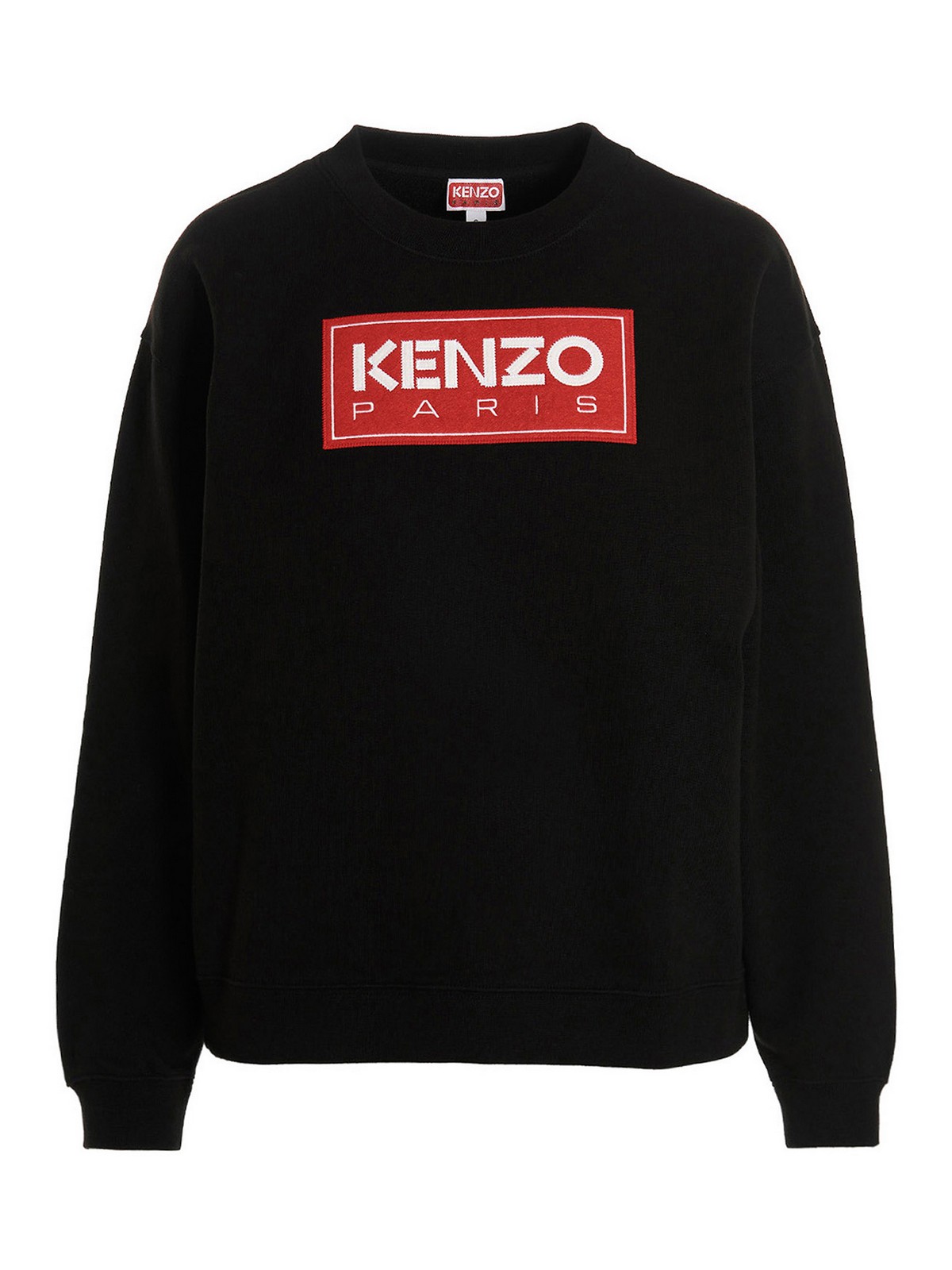 Kenzo Logo Embroidery Sweatshirt In Black