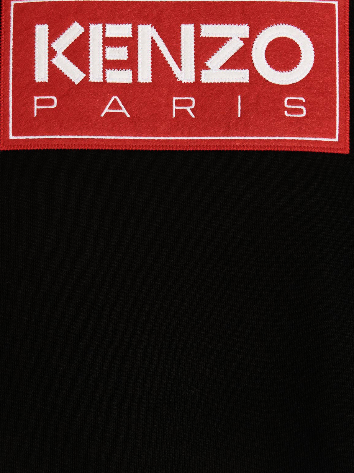 Shop Kenzo Logo Embroidery Sweatshirt In Black