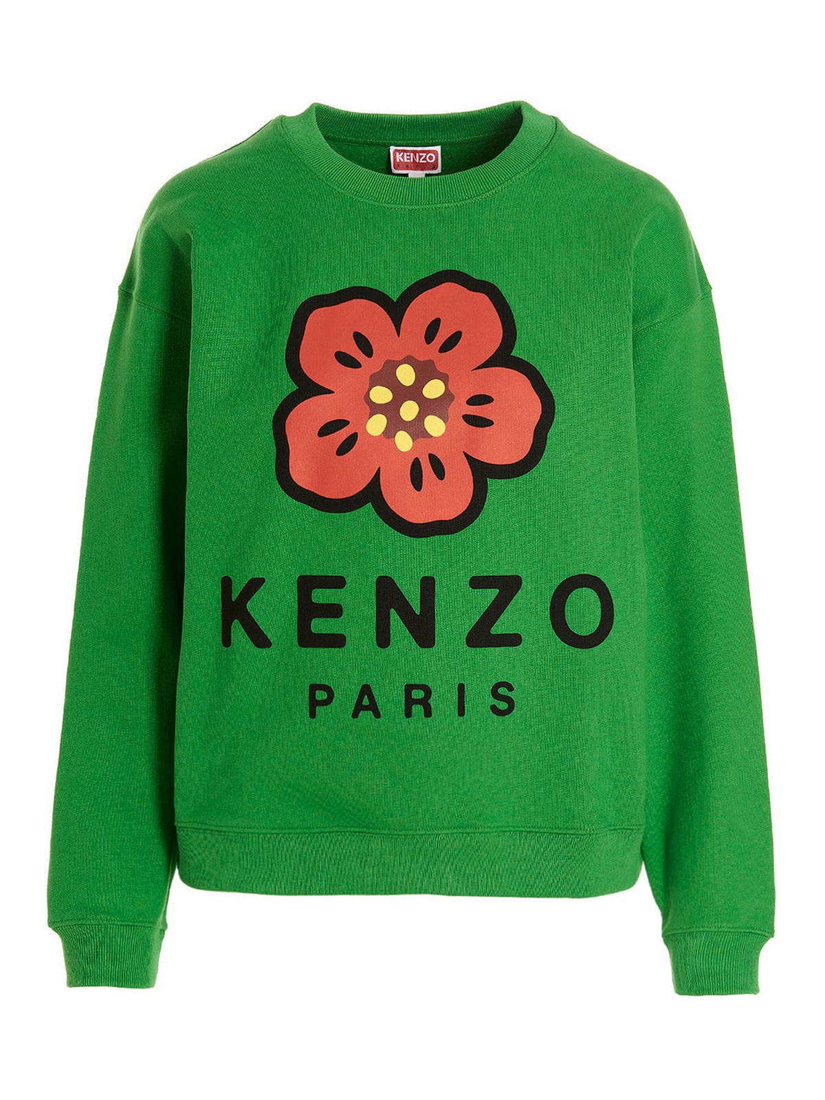 Shop Kenzo Logo Printed Sweatshirt In Verde