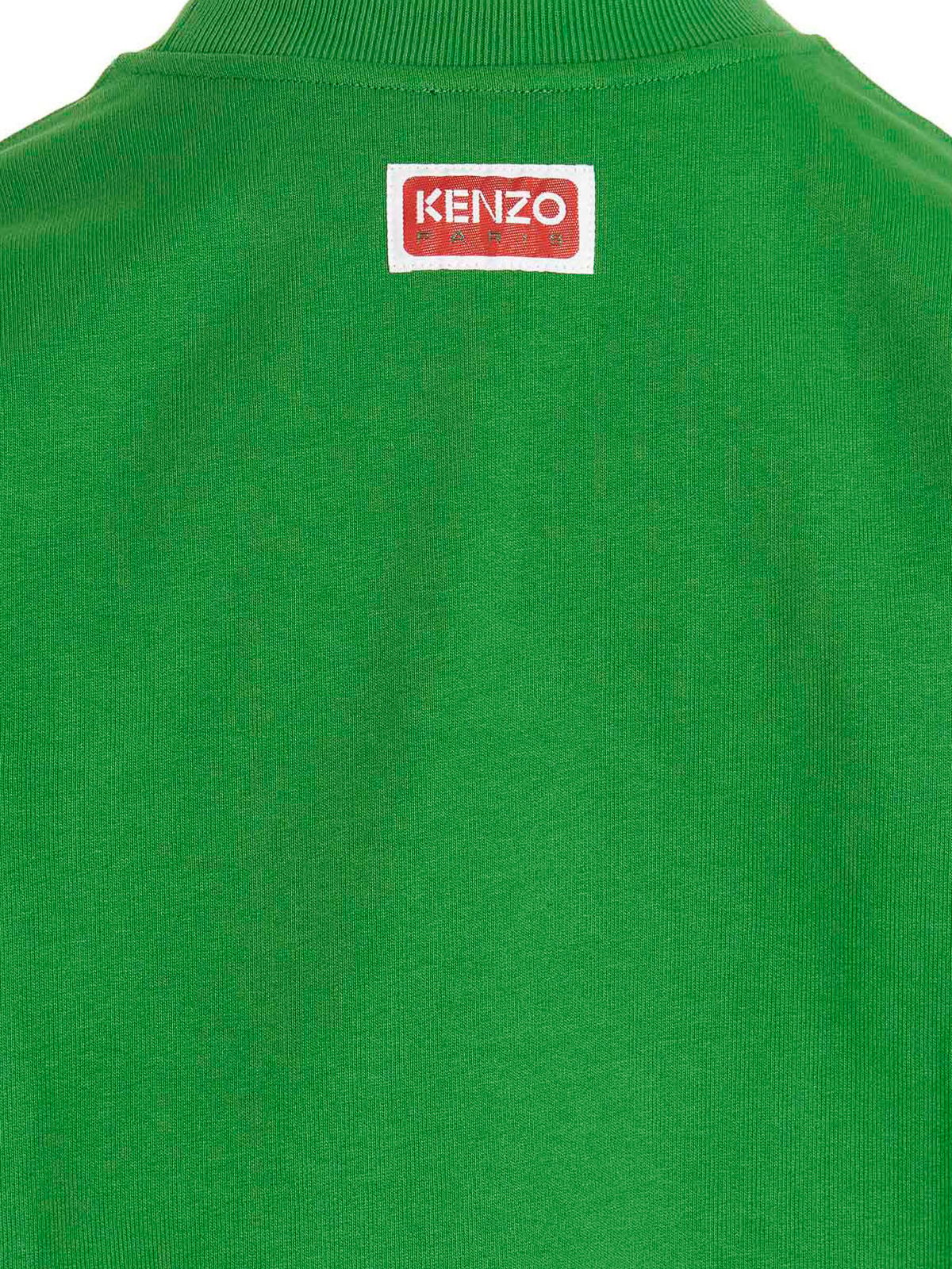Shop Kenzo Logo Printed Sweatshirt In Verde