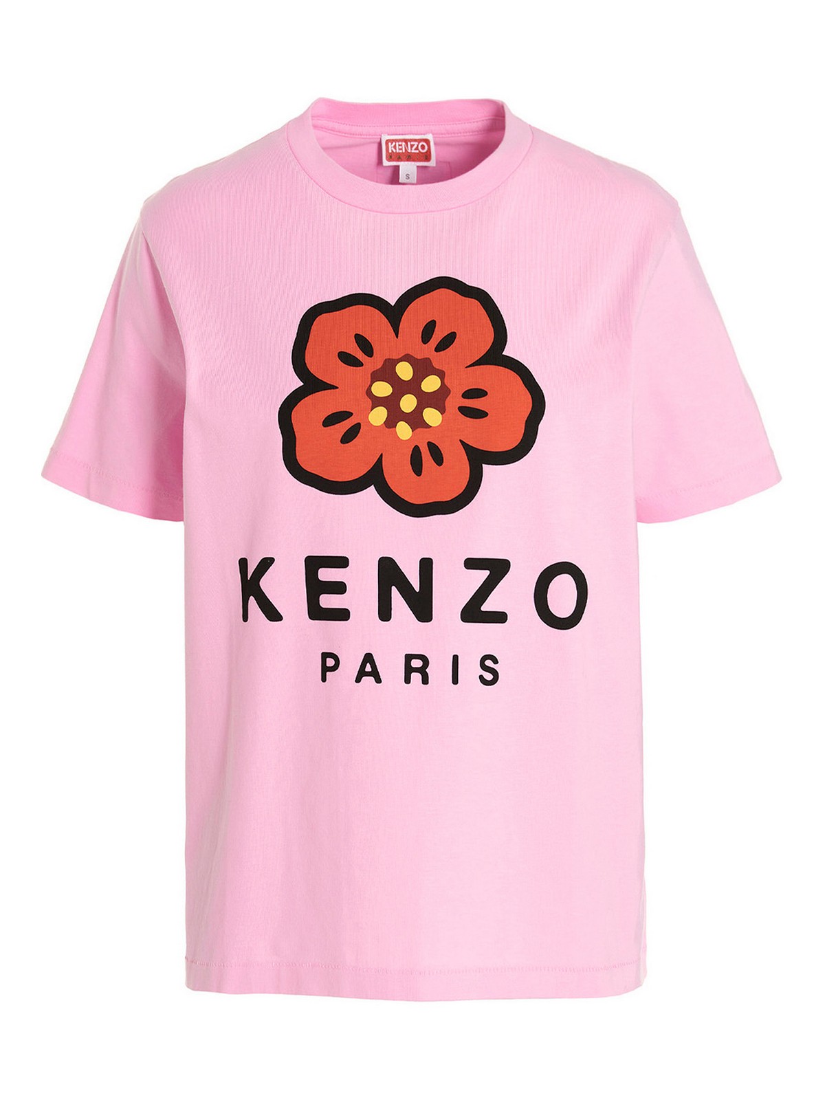Kenzo Logo Printed T-shirt In Pink