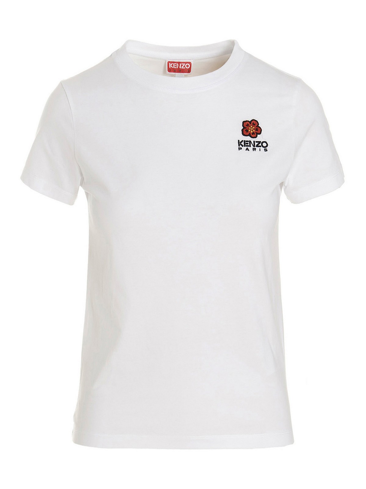 Kenzo Logo Embroidery T-shirt In White
