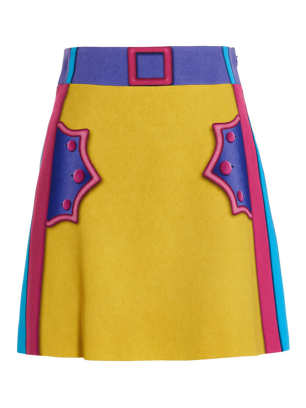 【関税込み】Moschino マルチカラー コットン ミニスカート Moschinoのマルチカラー コットン ミニスカートがセール中