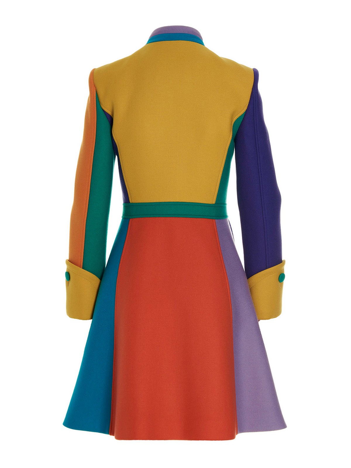 Moschino Colorblock wool coat - Multicolour - Women