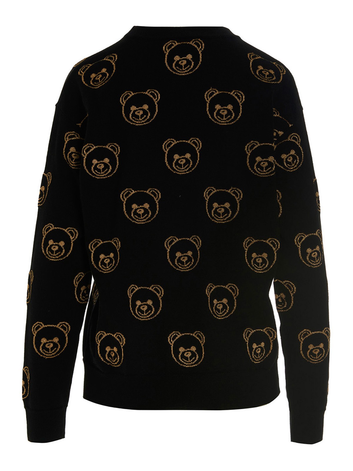 Shop Moschino Teddy Inlaid Sweater In Negro