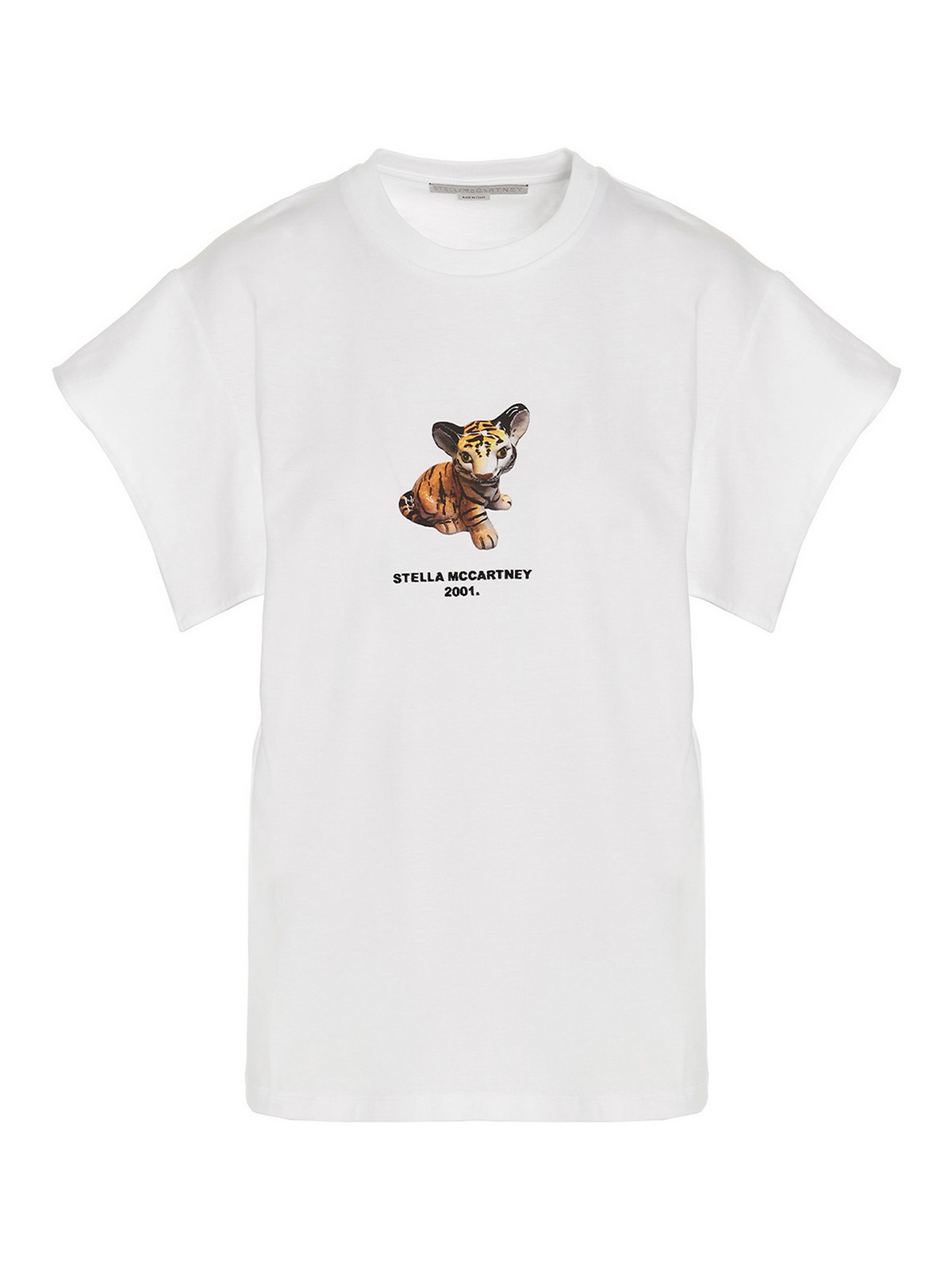 Stella Mccartney Tiger Printed T-shirt In Gold