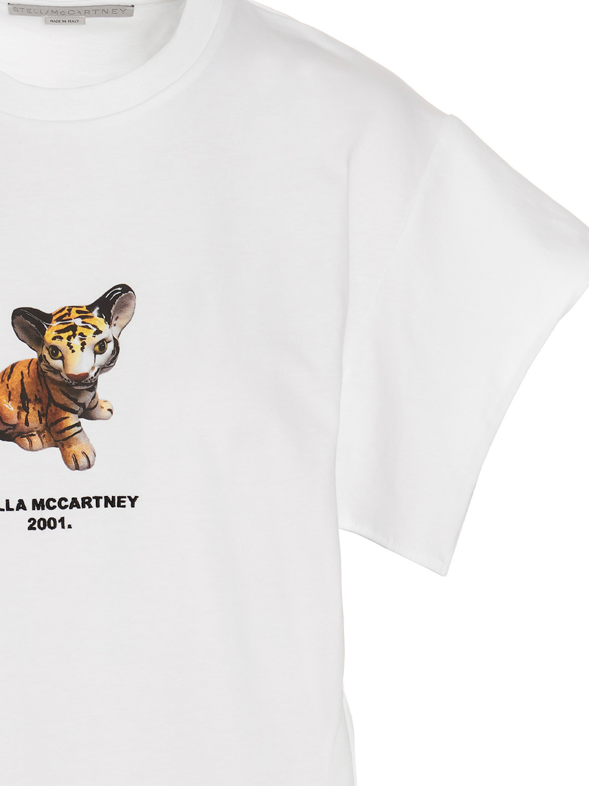 Shop Stella Mccartney Tiger Printed T-shirt In White