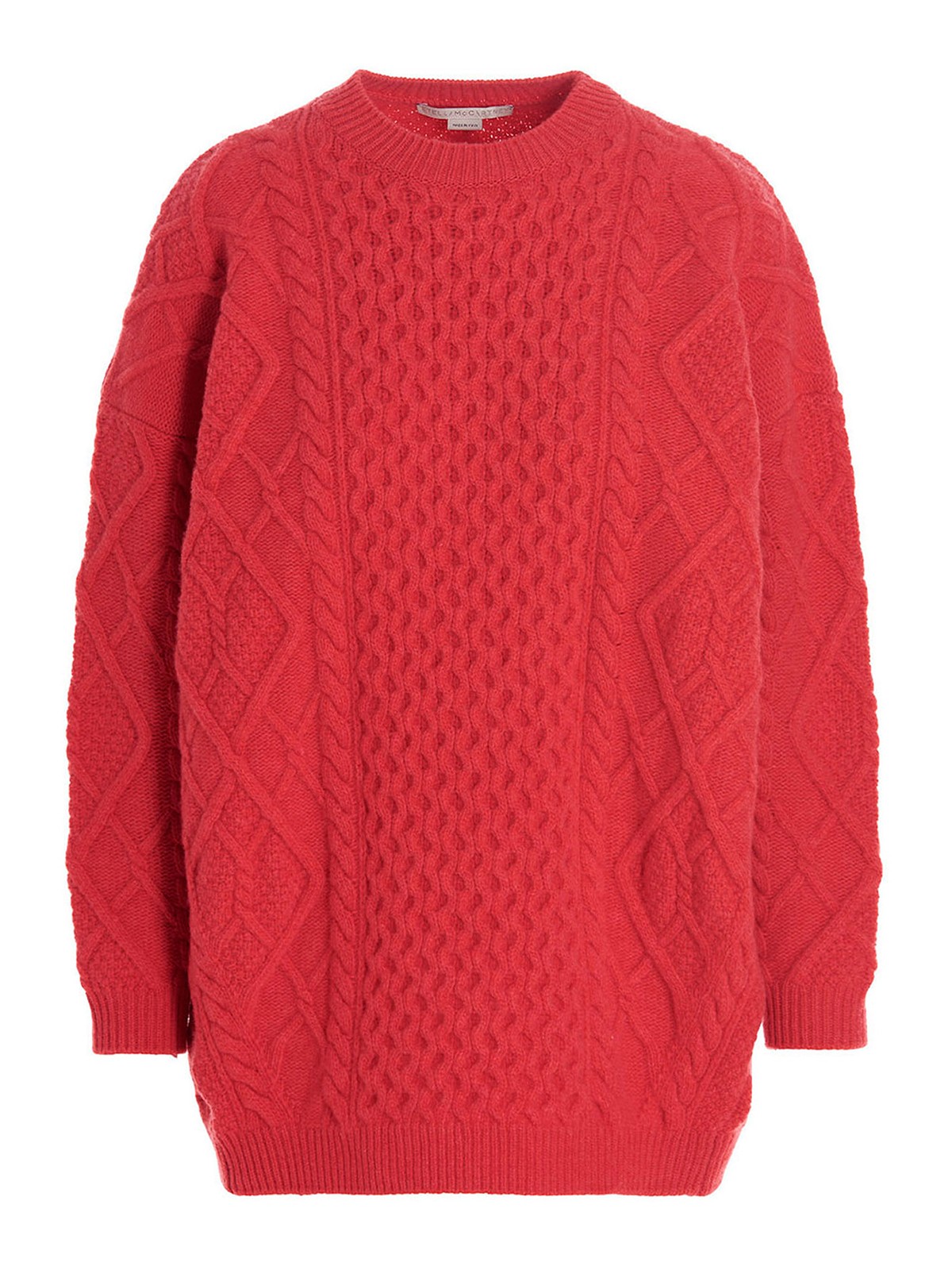 Shop Stella Mccartney Cable-knit Sweater In Fuchsia