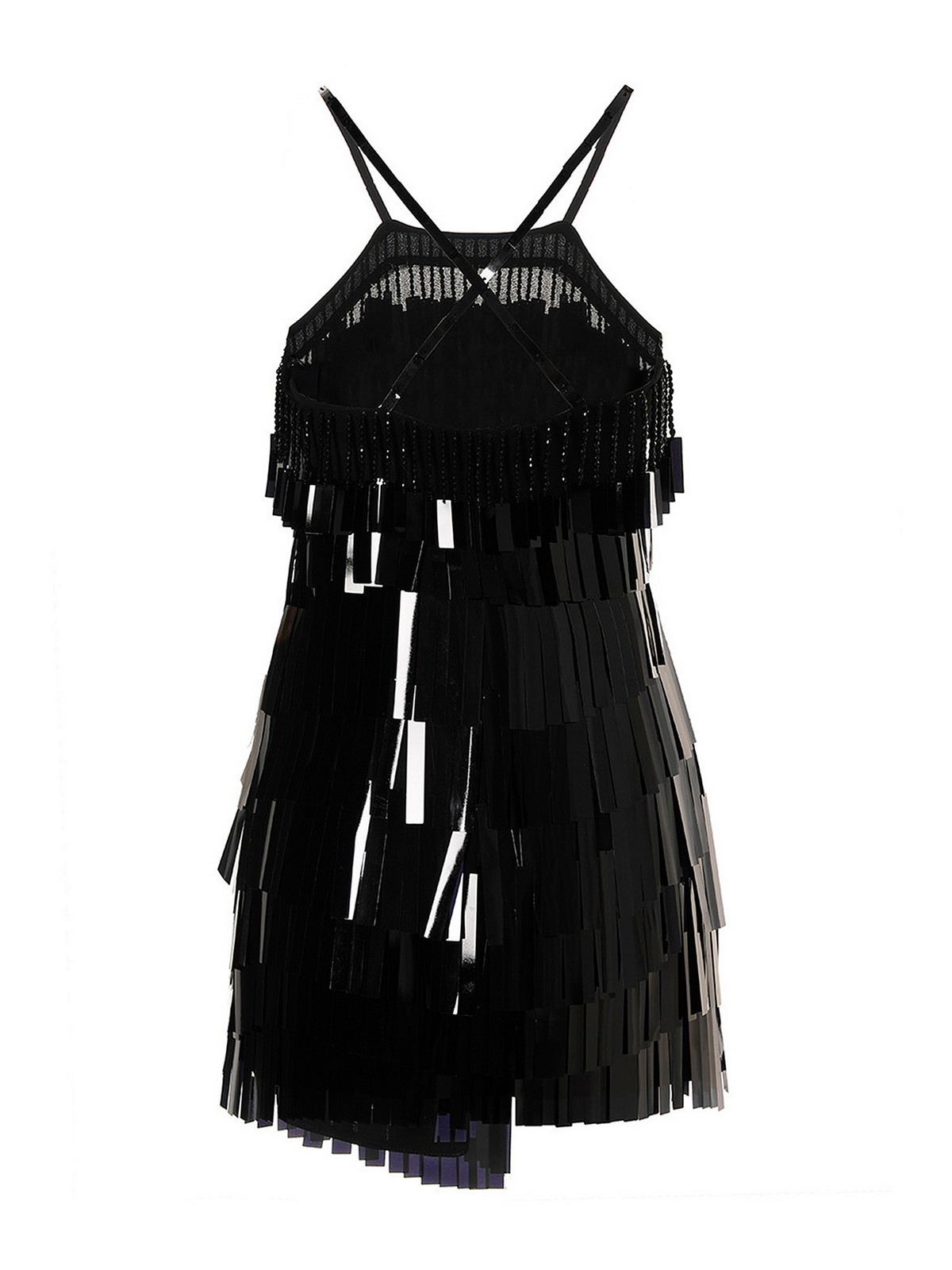 Shop Attico Sequined Mini Dress In Negro