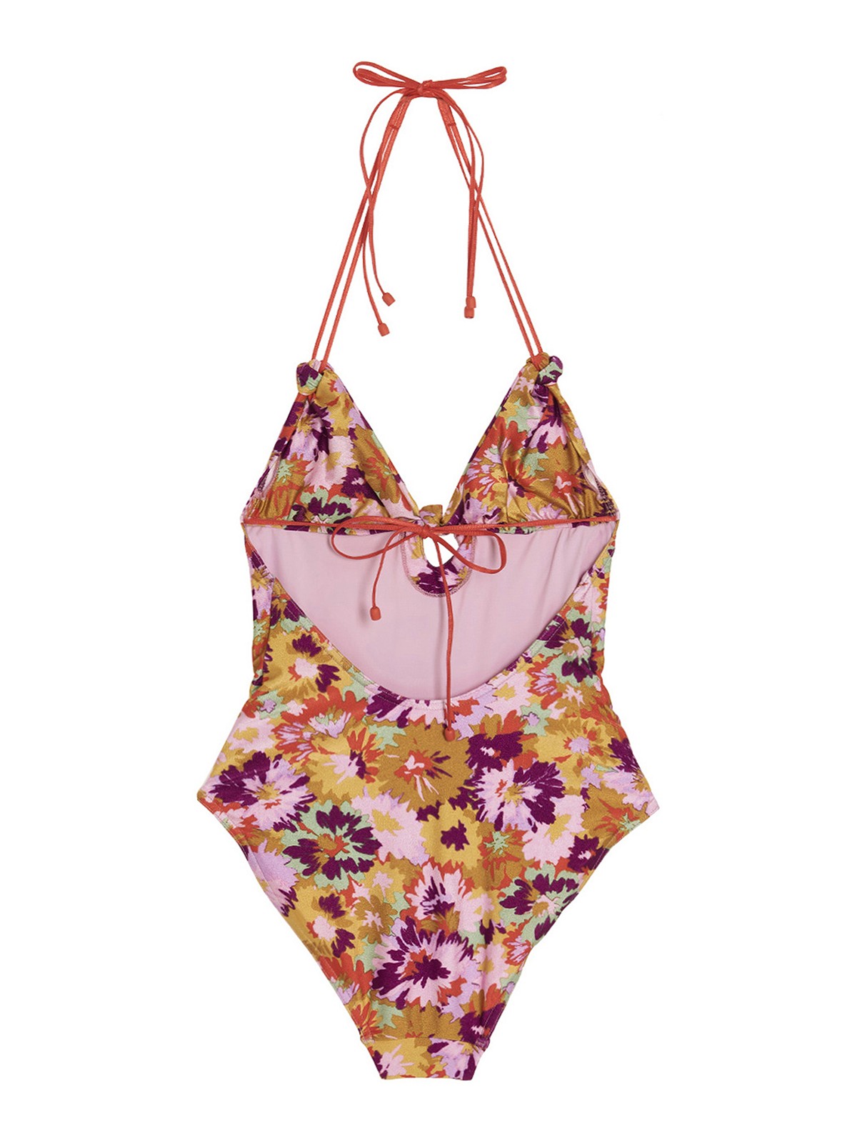 Shop Zimmermann Violet One-piece Swimsuit In Multicolor