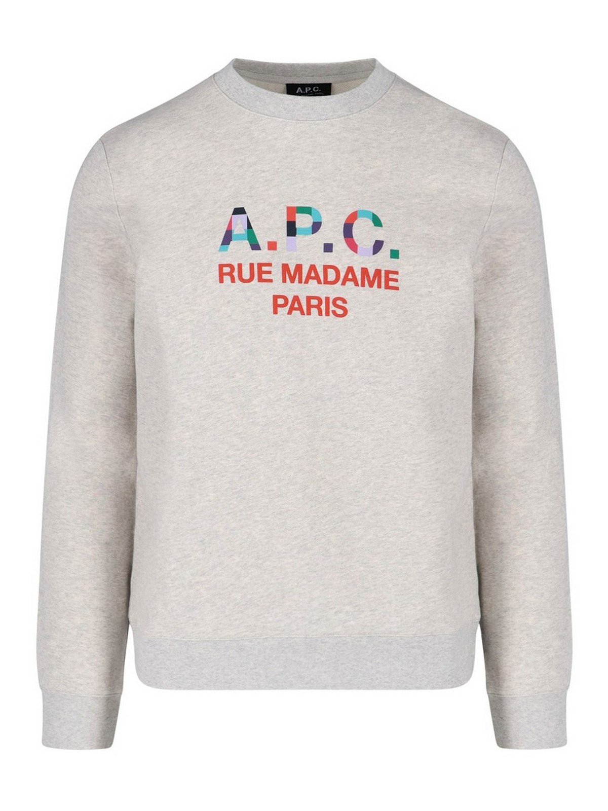 Apc Logo Sweater In Grey