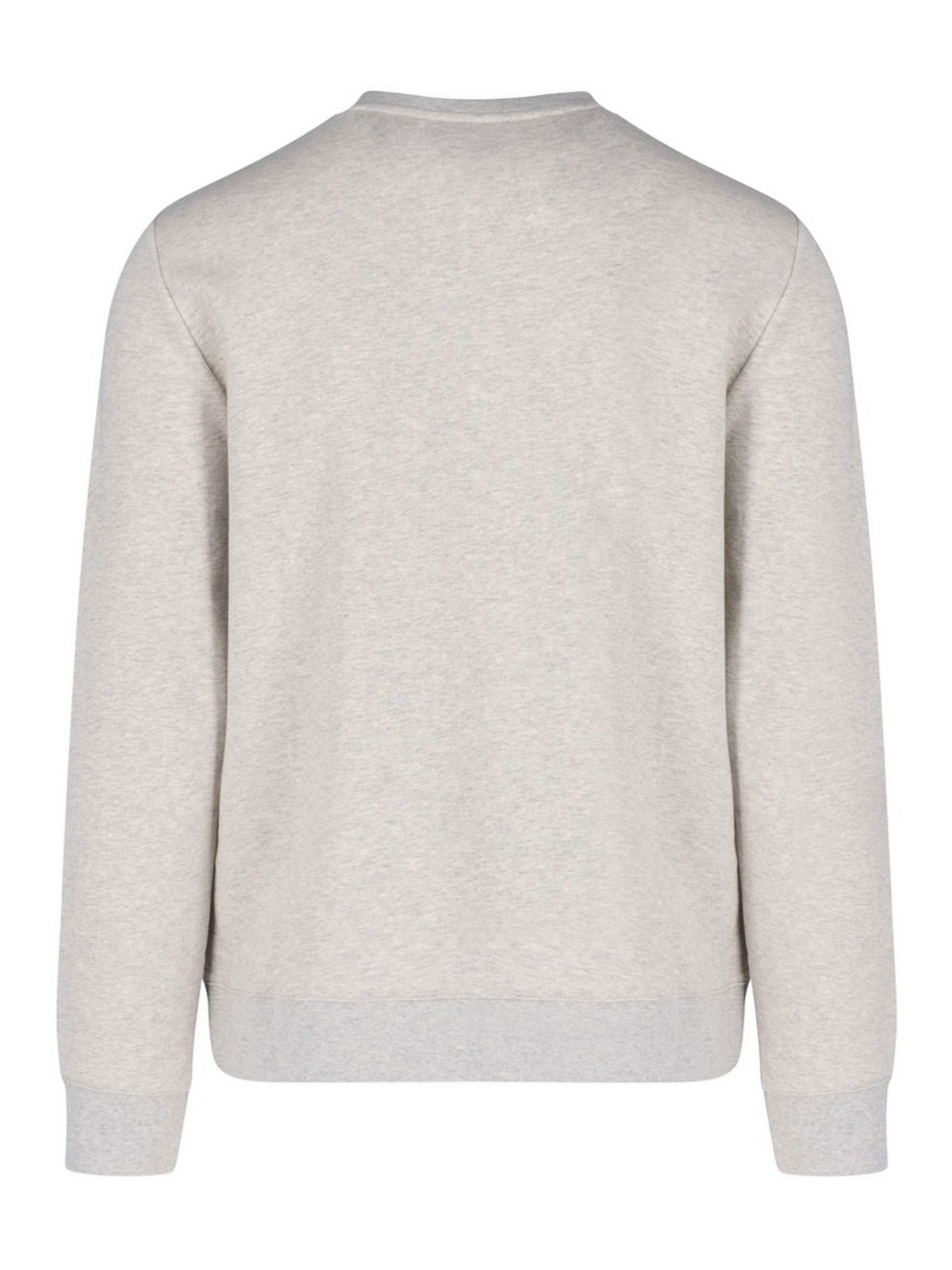 Shop Apc Logo Sweater In Grey