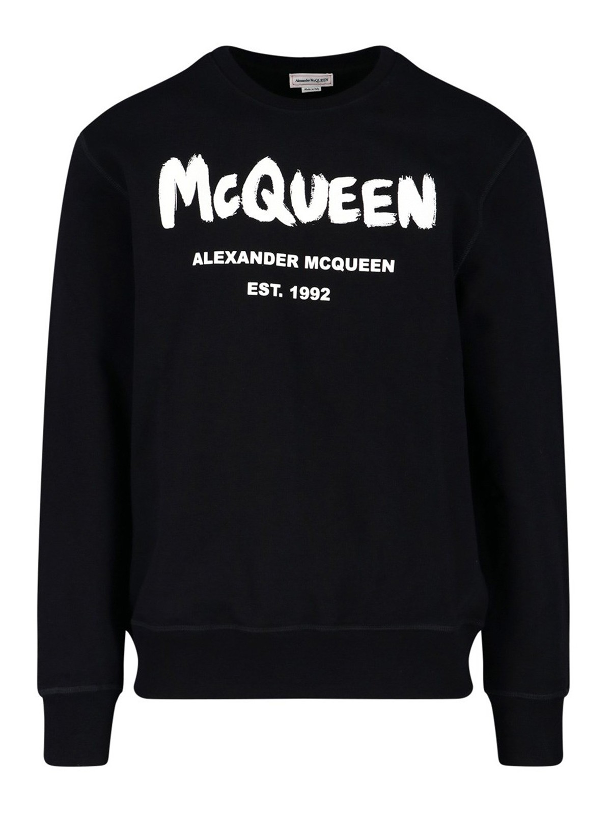 Alexander Mcqueen Logo Sweater In Negro