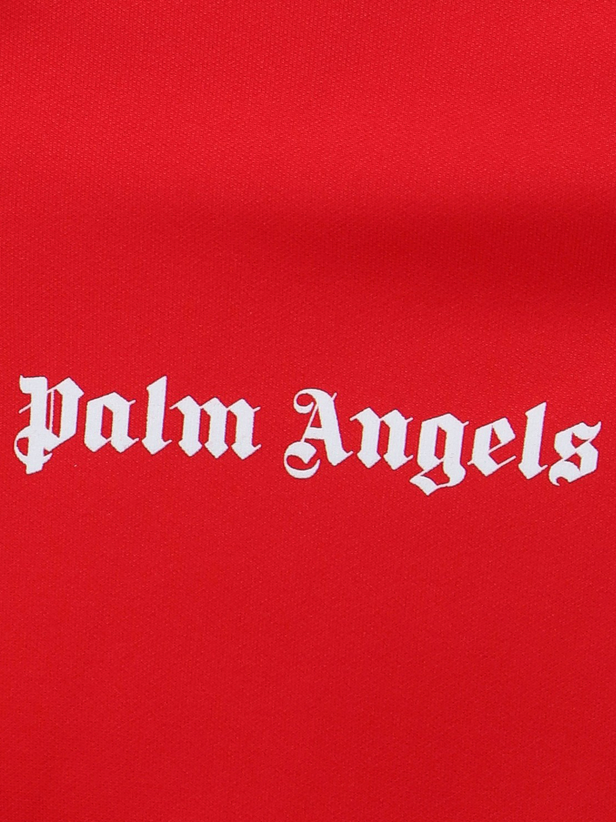 Palm Angels logo-print stripe-trim zipped gilet - Red