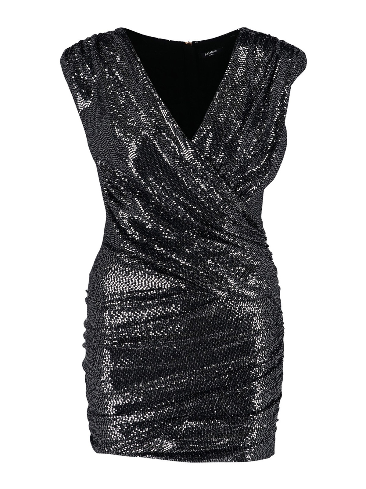 Balmain Sequined mini dress - Black - Women|YF1R5055JD51EAC Balmain Sequined mini dress - Black - Women|YF1R5055JD51EAC