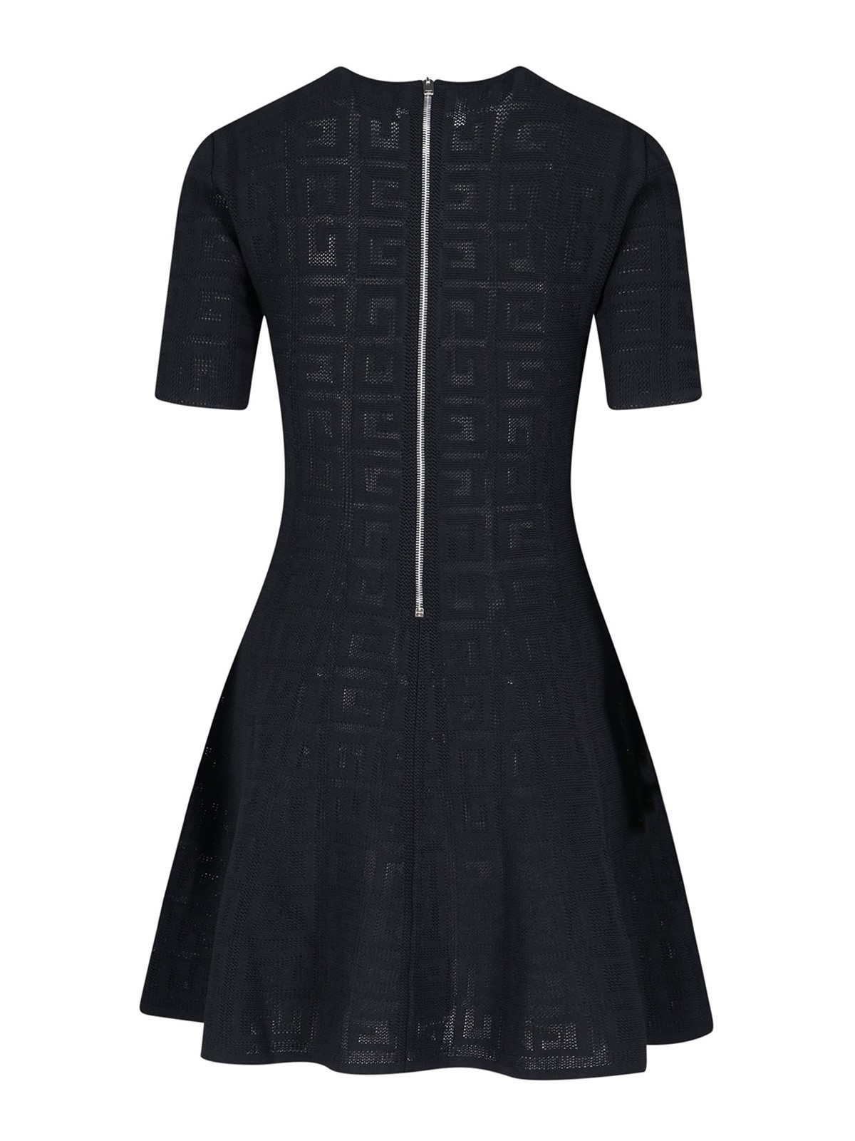 Shop Givenchy 4g Jacquard Logo Mini Dress In Black