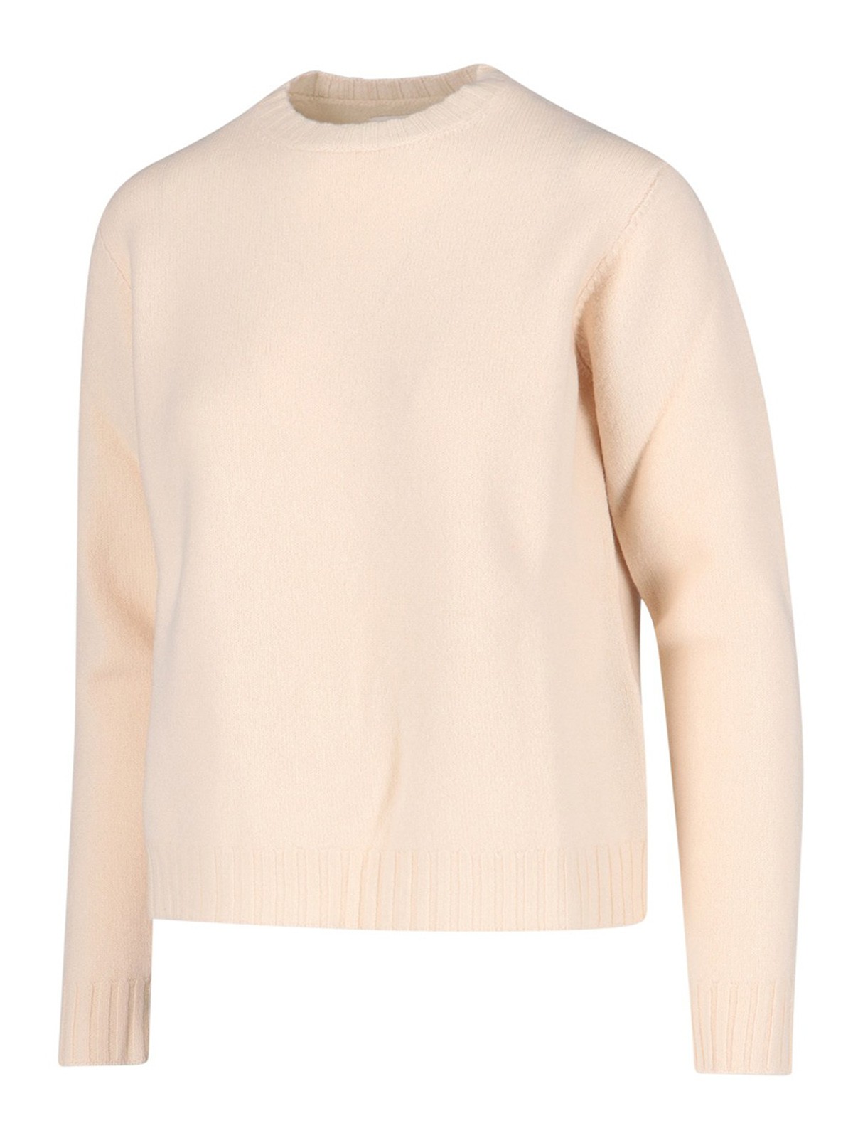 Shop Jil Sander Stocking Stitch Sweater In White